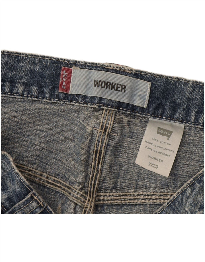 Męskie spodenki dżinsowe Levi's Workwear W29 Średni niebieski, bawełniany