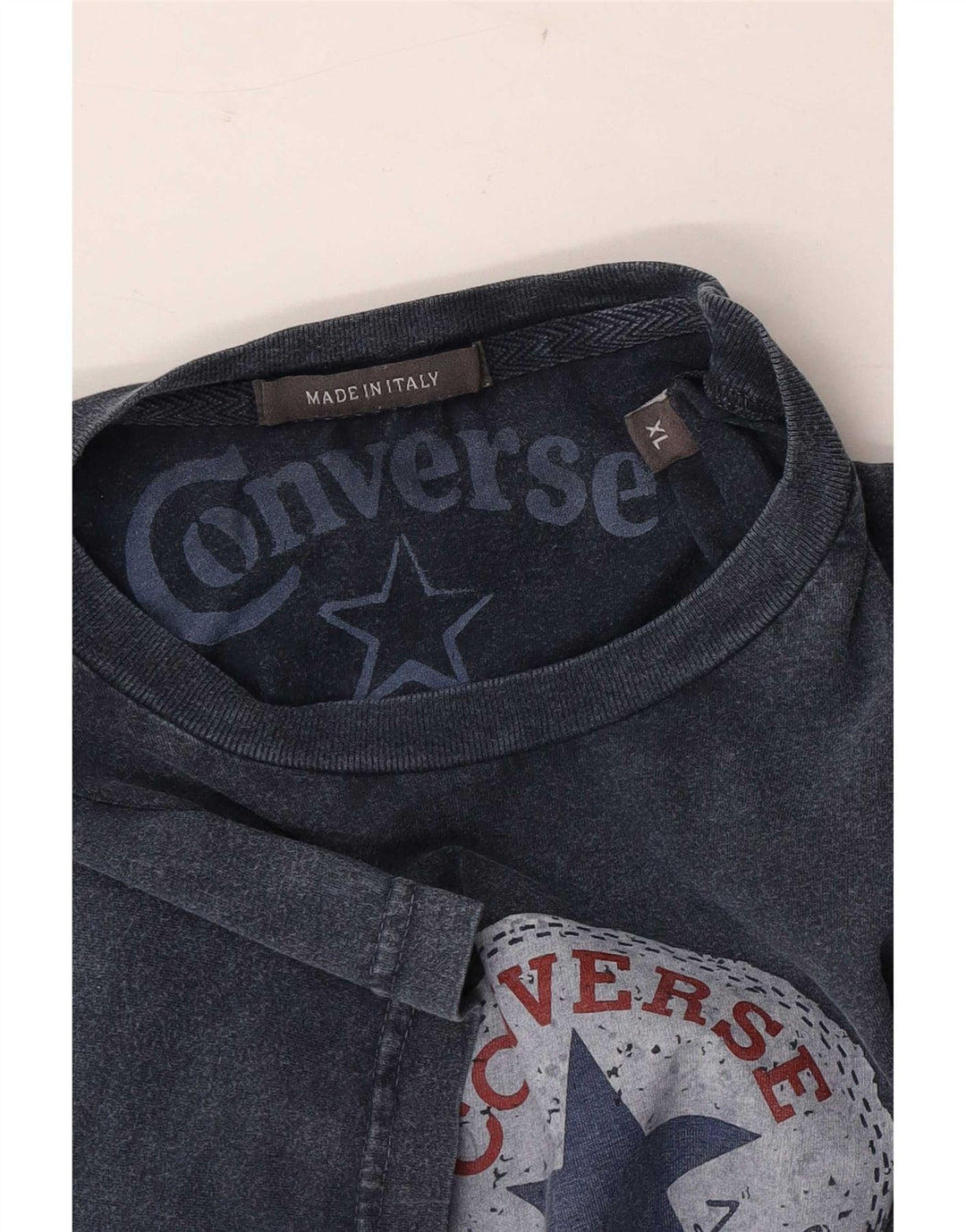 Converse Męski T-shirt Chuck Taylor Graphic Top XL Niebieski