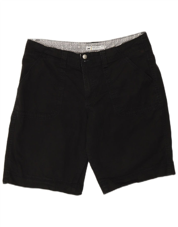 Damskie spodenki chino Lee Natural Fit US 12 Large W34, czarna bawełna