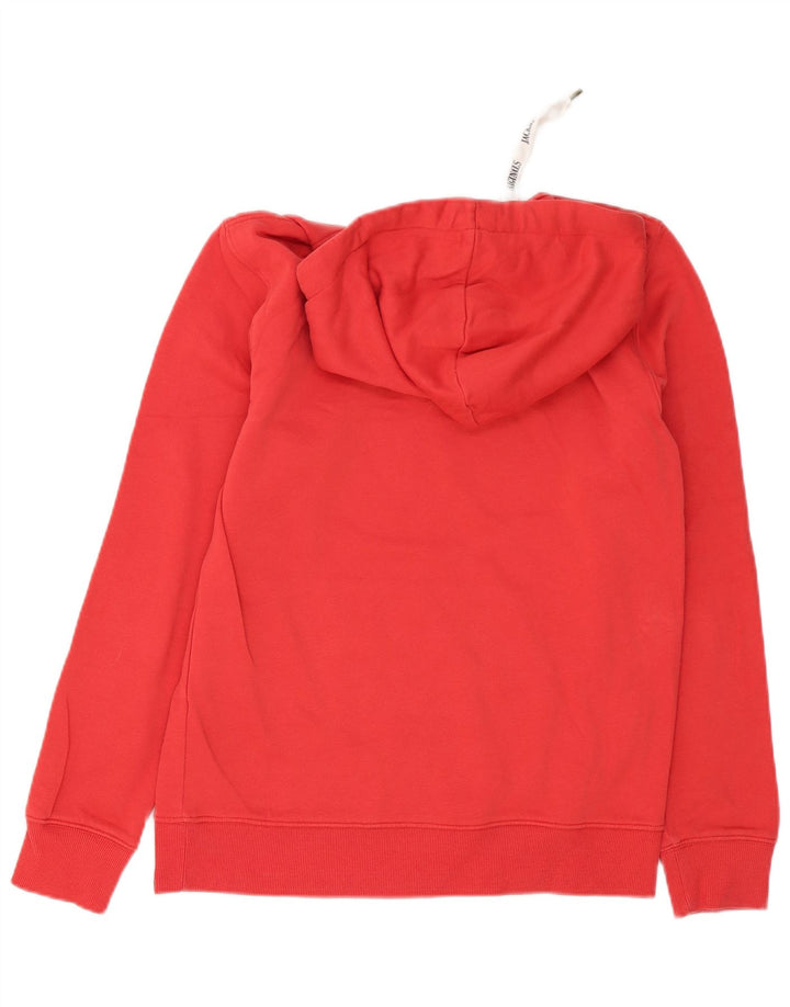 Męski sweter z kapturem i grafiką Jack & Jones, mały, czerwony, bawełniany