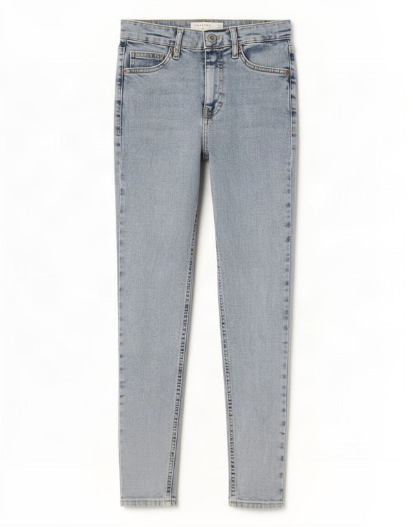 Topshop Damskie Jamie Skinny Jeans W26 L25 Niebieskie bawełniane