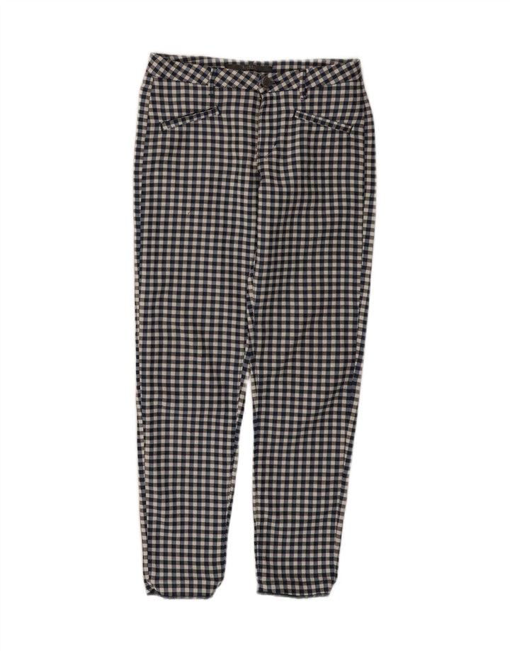Spodnie damskie Guess Slim Casual W24 L26 Granatowa kratka