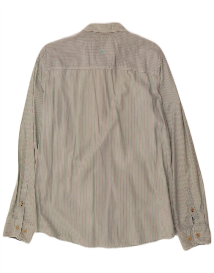 Koszula męska Fat Face o klasycznym kroju, duża, bawełniana w zielone paski