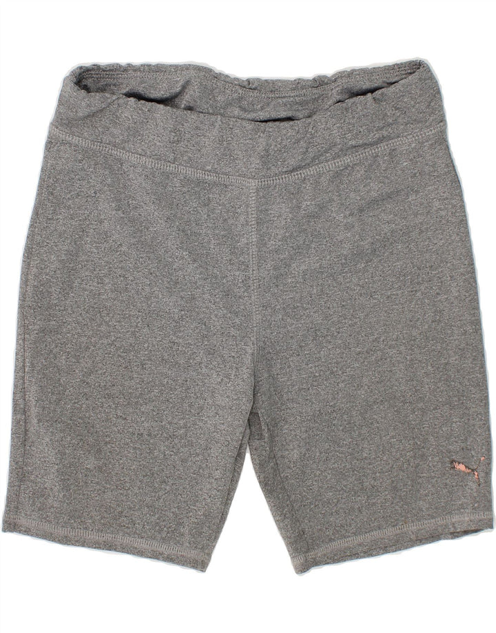 PUMA Girls Sport Shorts 12-13 Years Large  Grey Polyester Vintage Puma and Second-Hand Puma from Messina Hembry 