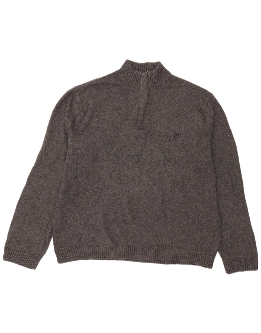Męski sweter zapinany na zamek Chaps XL, szary, bawełniany
