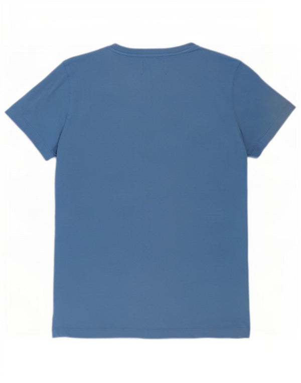 Męska koszulka z grafiką Calvin Klein Jeans Top, średnia niebieska bawełna