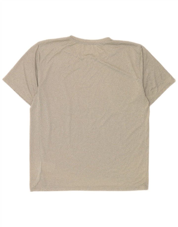 Męski T-shirt Nike Dri Fit, duży, szary, nakrapiany poliester