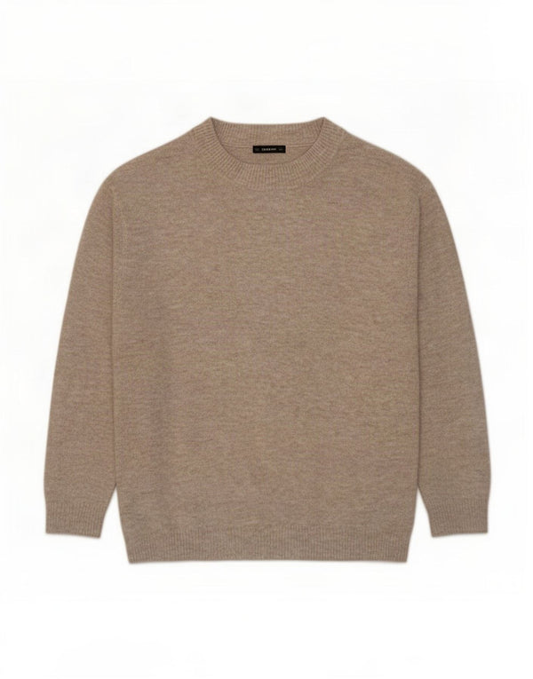 Sweter damski Zara Oversize z okrągłym dekoltem UK 10 Small Beige Flecked
