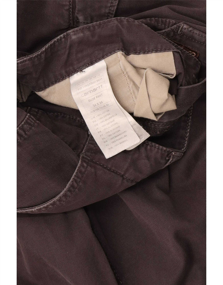 Męskie spodnie Carhartt Straight Cargo W34 L34 Szara bawełna