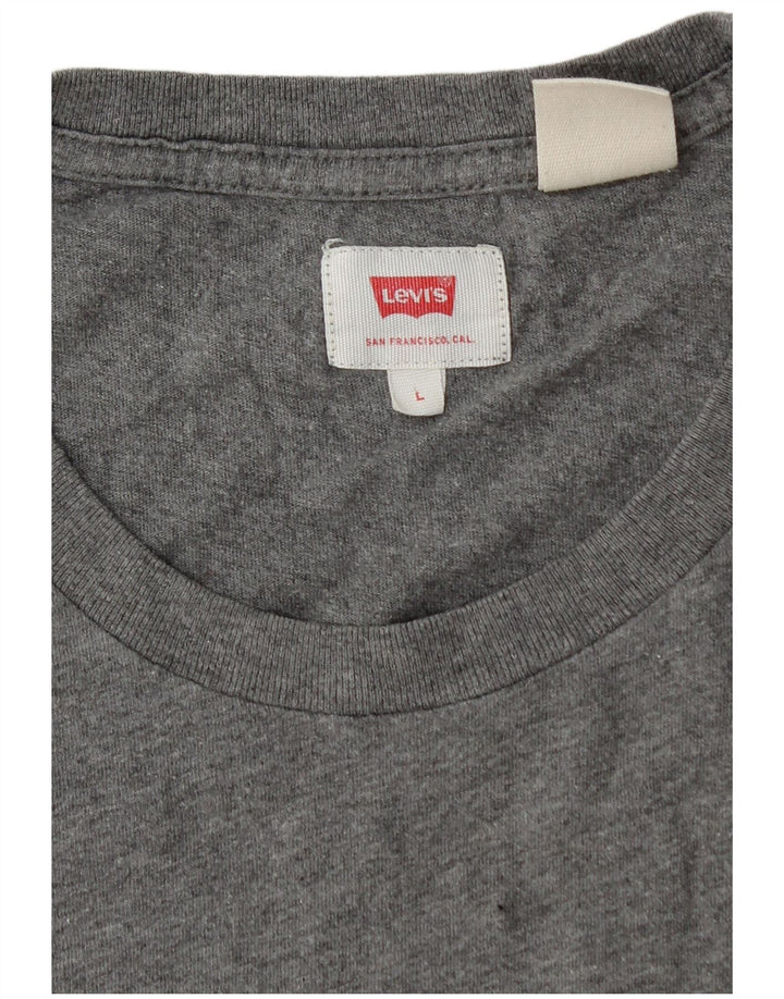 Męski T-shirt Levi's, duży, szary, nakrapiany