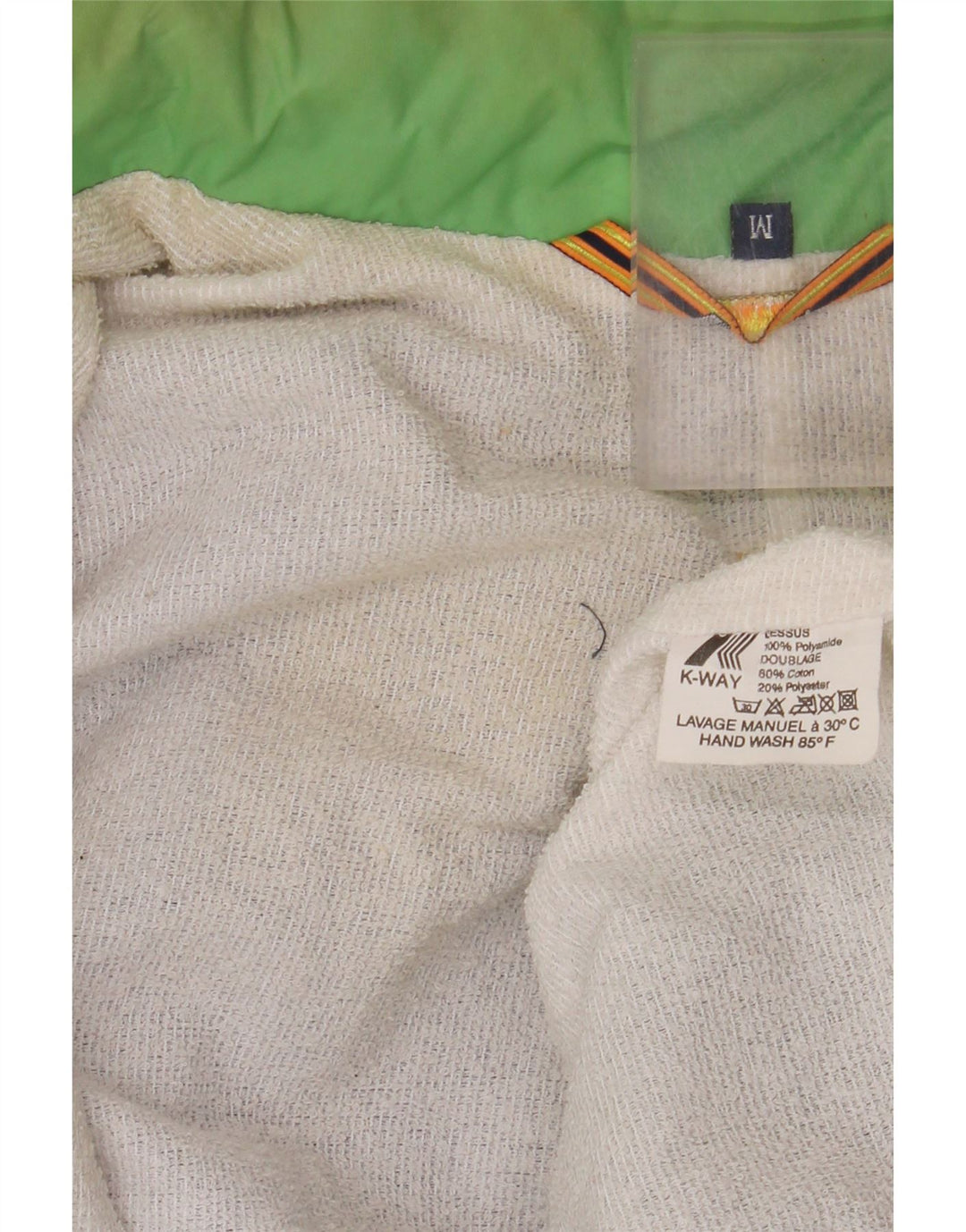 Męska kurtka wiatrówka K-WAY UK 38, poliamid w kolorze średniofioletowym