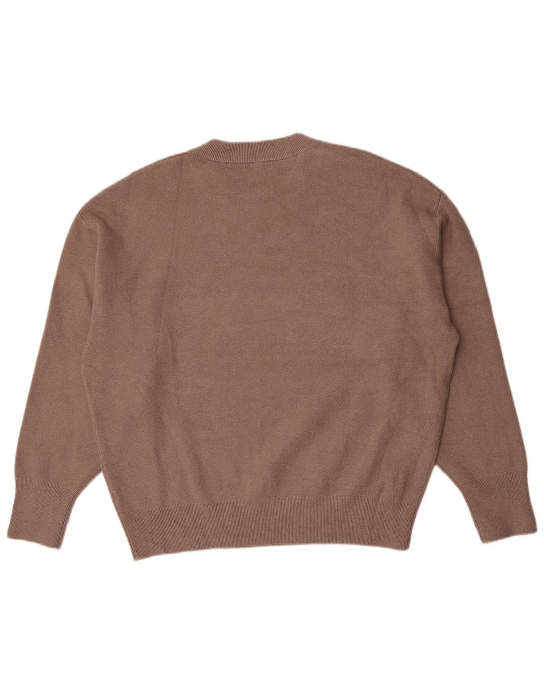 Męski sweter Massimo Dutti z graficznym wycięciem pod szyją, duży, szary