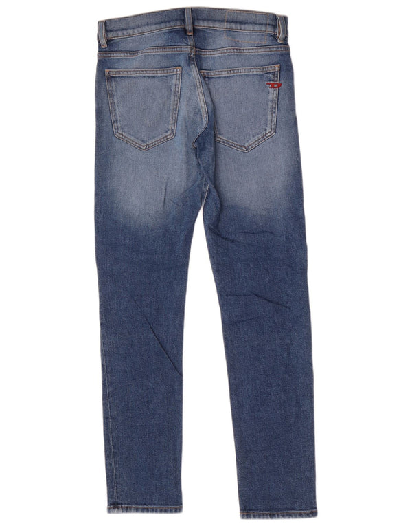 Damskie jeansy Diesel Slim W28 L30 Niebieskie bawełniane