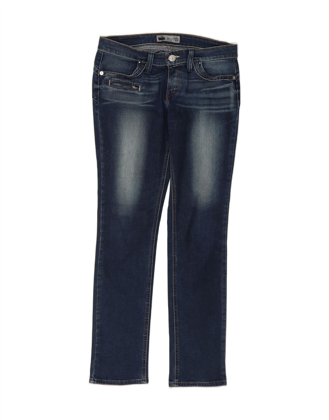 LEVI'S Womens Demi Curve Straight Jeans W31 L31 Blue Vintage Levi's and Second-Hand Levi's from Messina Hembry 