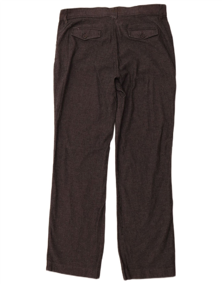 Damskie proste spodnie LEE US 12 Large W32 L31 Szara jodełka