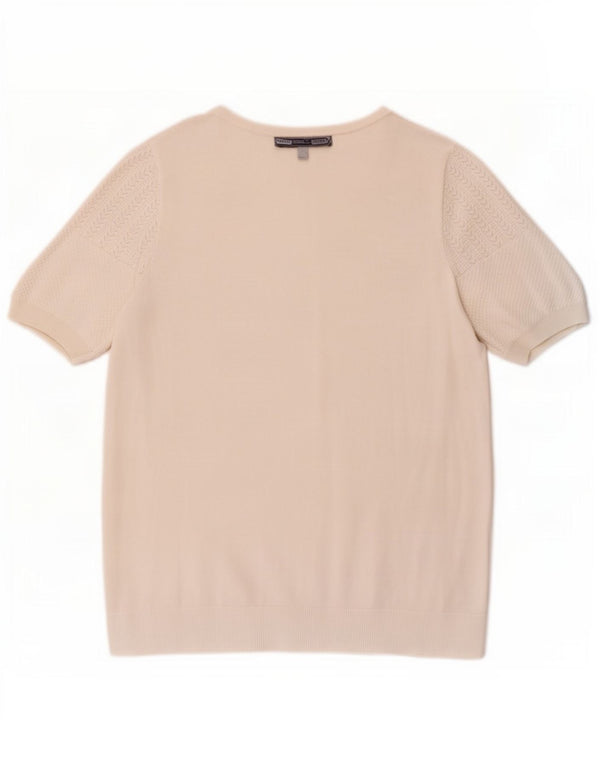 T-shirt damski Crew Clothing Top UK 12 Średnia biała wiskoza