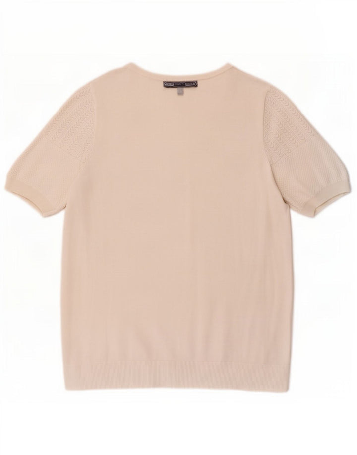 T-shirt damski Crew Clothing Top UK 12 Średnia biała wiskoza
