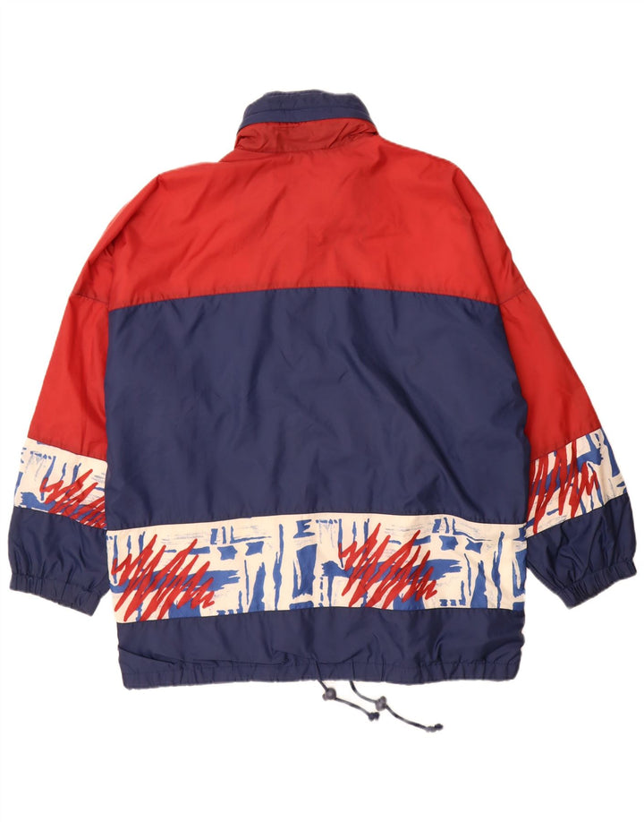 Męska kurtka przeciwdeszczowa Vintage UK 42 XL w kolorze granatowym