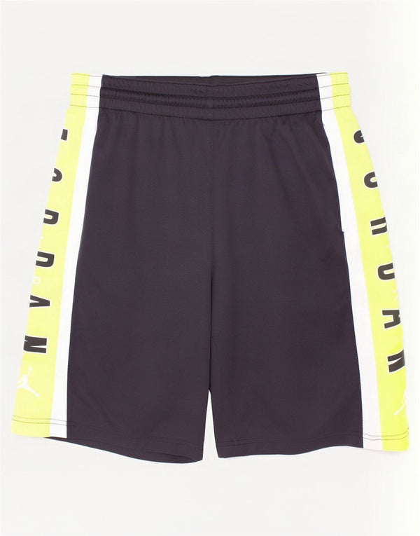 Chłopięce spodenki sportowe Jordan Dri Fit na 12-13 lat, duże, czarne, z blokami kolorów