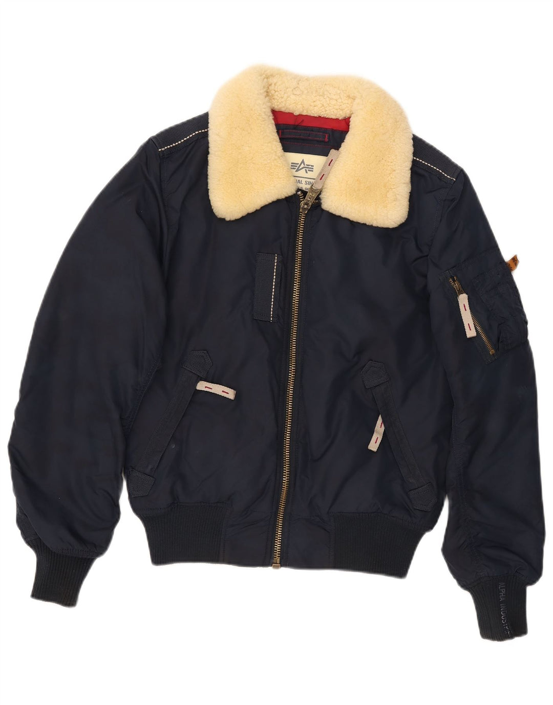 Męska kurtka bomber Alpha Industries UK 36, mała, granatowa, nylonowa
