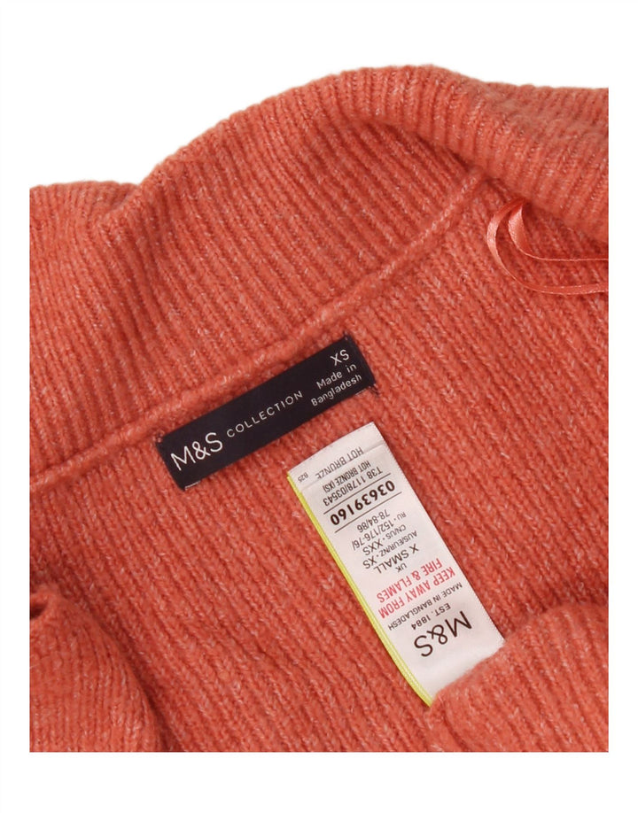 Marks & Spencer Damski sweter oversize UK 6 XS, pomarańczowy