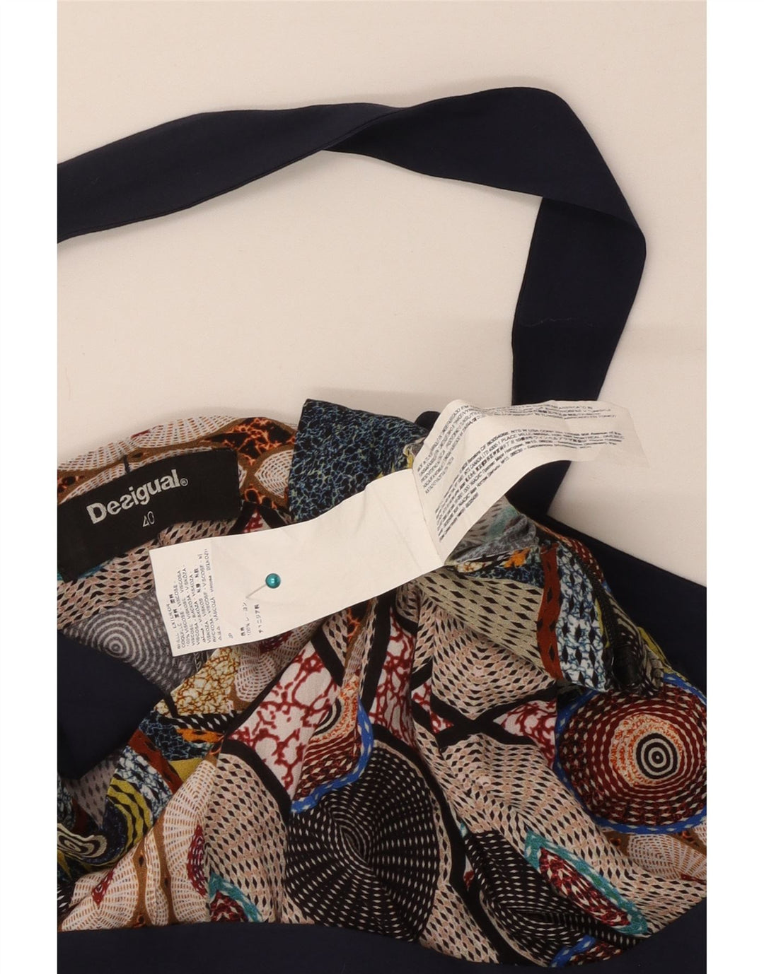 Damskie spodnie haremowe Desigual z abstrakcyjnym wzorem EU 40 Medium W30 L31 Multic