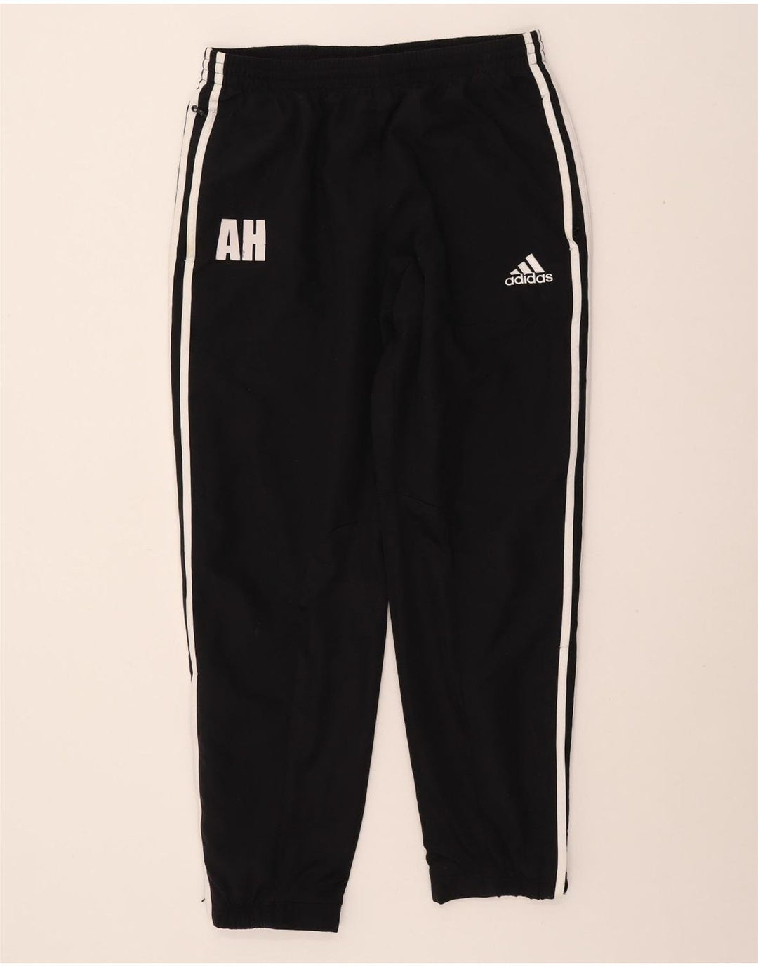 Męskie spodnie dresowe ADIDAS Joggers UK 42/44, duży czarny poliester