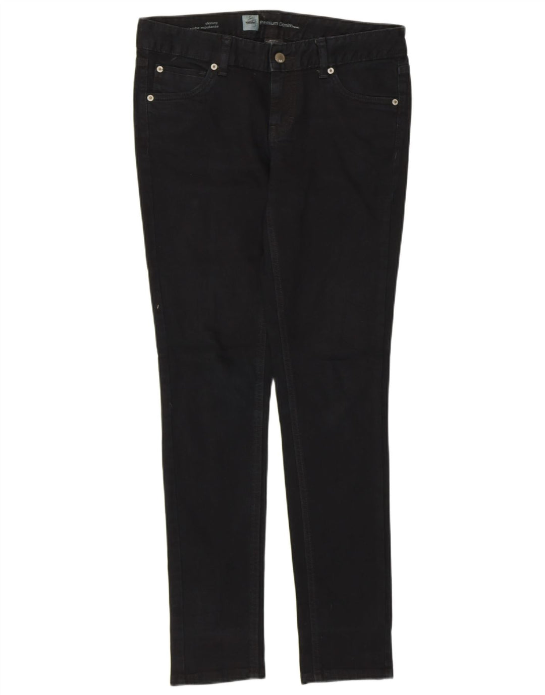 Damskie jeansy Mossimo Stretch Skinny US 4 Small W30 L30 Czarna bawełna