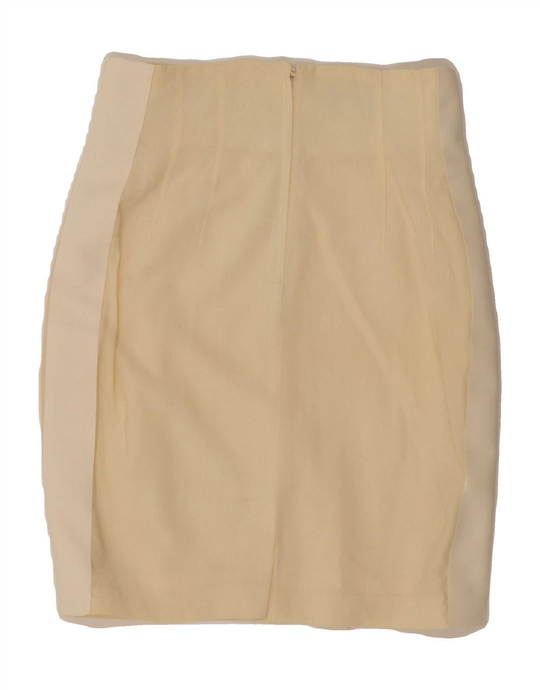 VINTAGE Womens Pencil Skirt IT 44 Medium W27  Yellow Wool Vintage Vintage and Second-Hand Vintage from Messina Hembry 