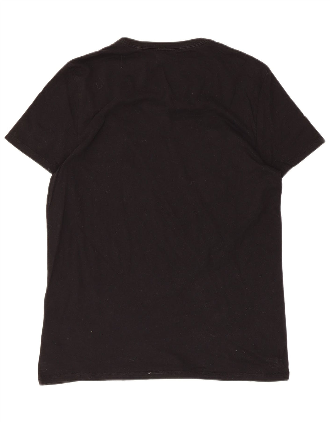 Męski T-shirt z grafiką GUESS, bawełniany, średni czarny