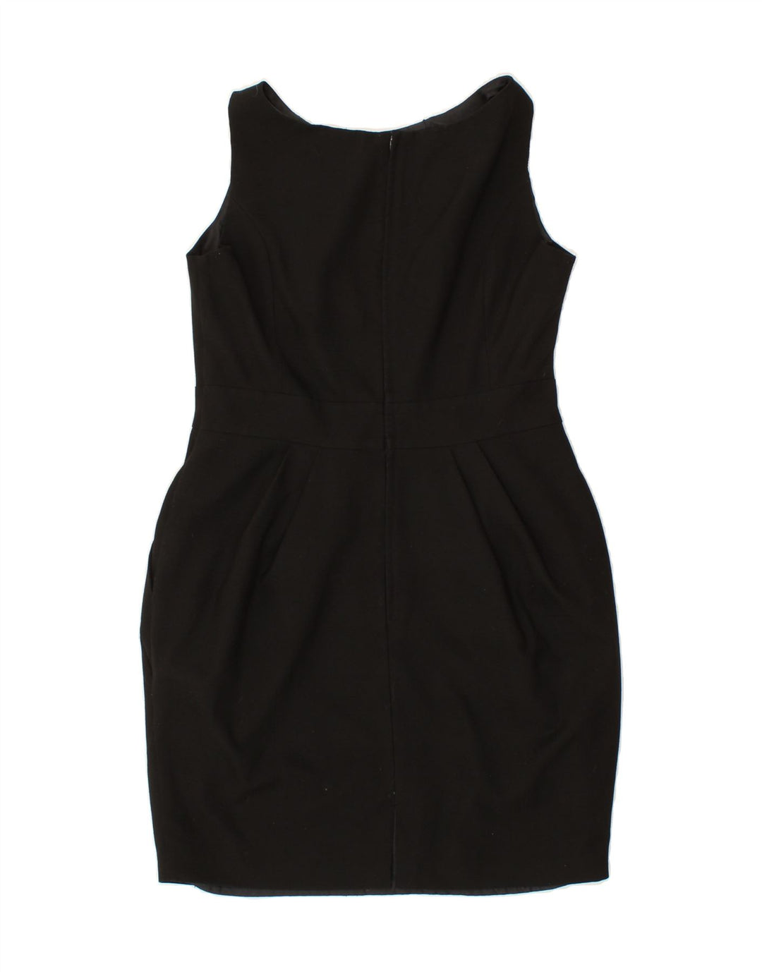 NEXT Womens Sleeveless Sheath Dress UK 14 Large Black Polyester Vintage Next and Second-Hand Next from Messina Hembry 