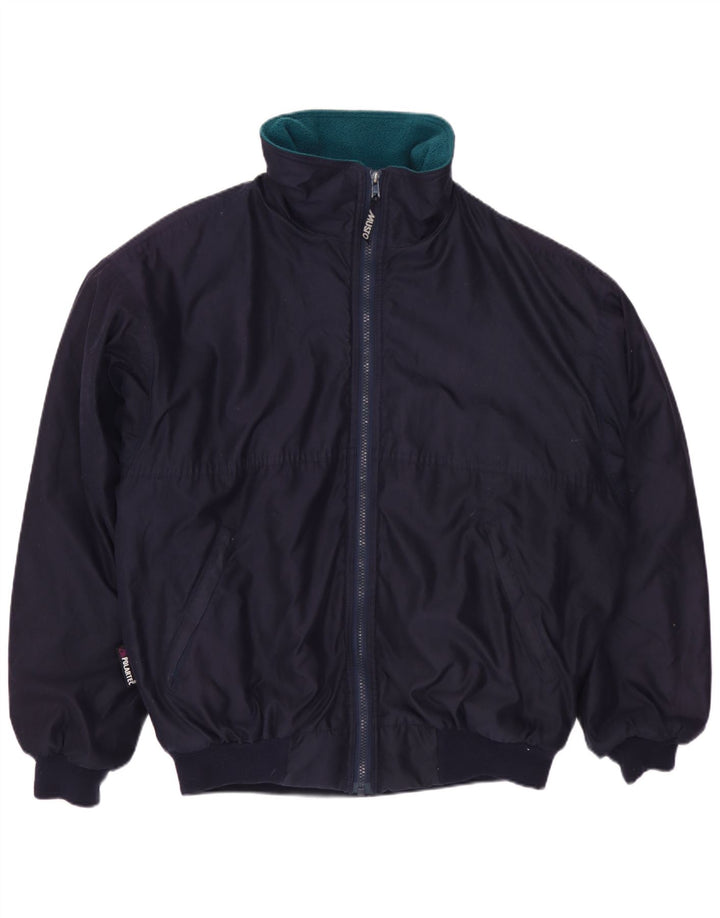 MUSTO Męska kurtka bomber Polartec UK 40, duża granatowa, poliestrowa