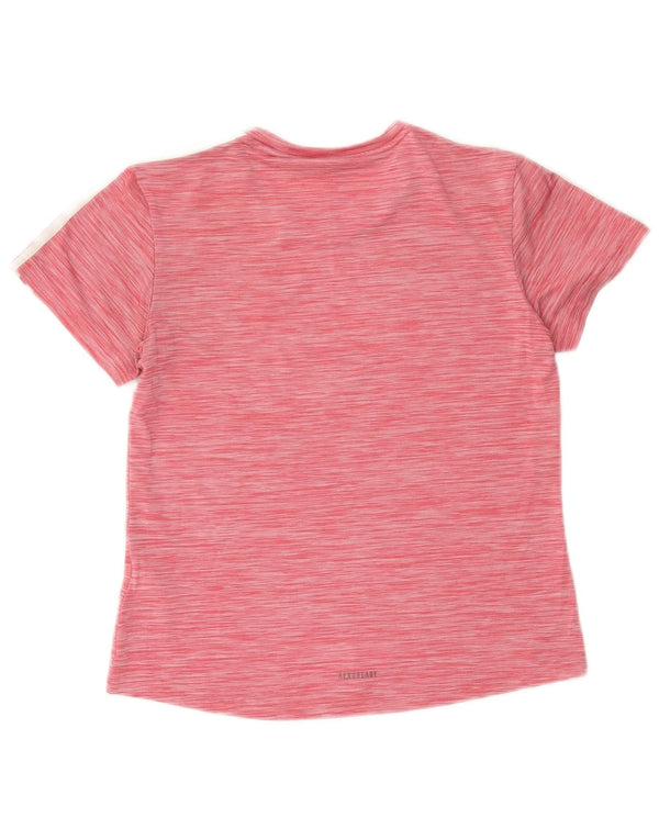Damska koszulka Adidas Aeroready Top UK 8/10 Mały, różowy, nakrapiany poliester