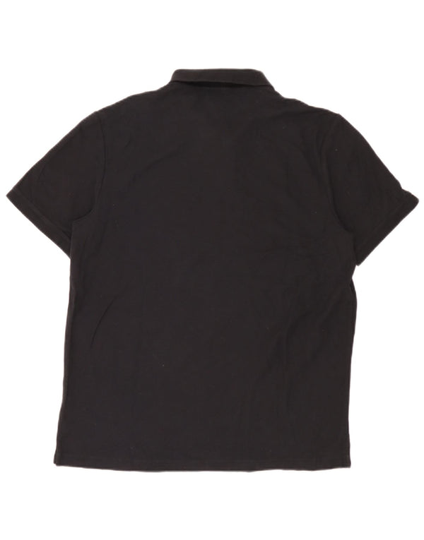 Męska koszulka polo Calvin Klein, średnia czarna, bawełniana