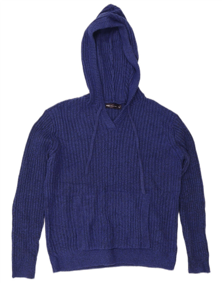 Damski sweter z kapturem Marks & Spencer UK 14, średni granatowy