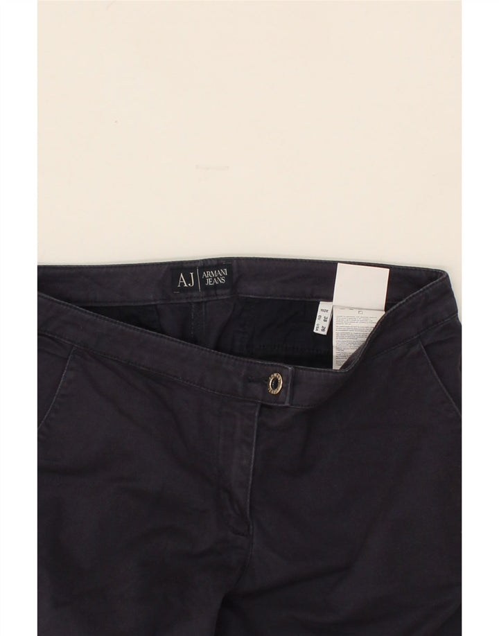 ARMANI Womens Straight Chino Trousers EU 38 Medium W30 L26  Navy Blue Vintage Armani and Second-Hand Armani from Messina Hembry 