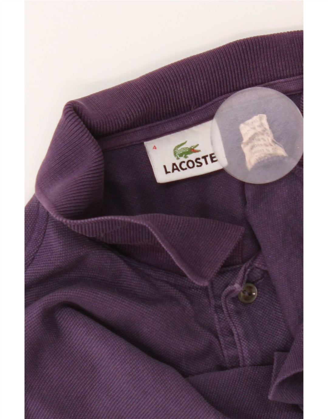 Męska koszulka polo Lacoste, rozmiar 4, średni fiolet, bawełna