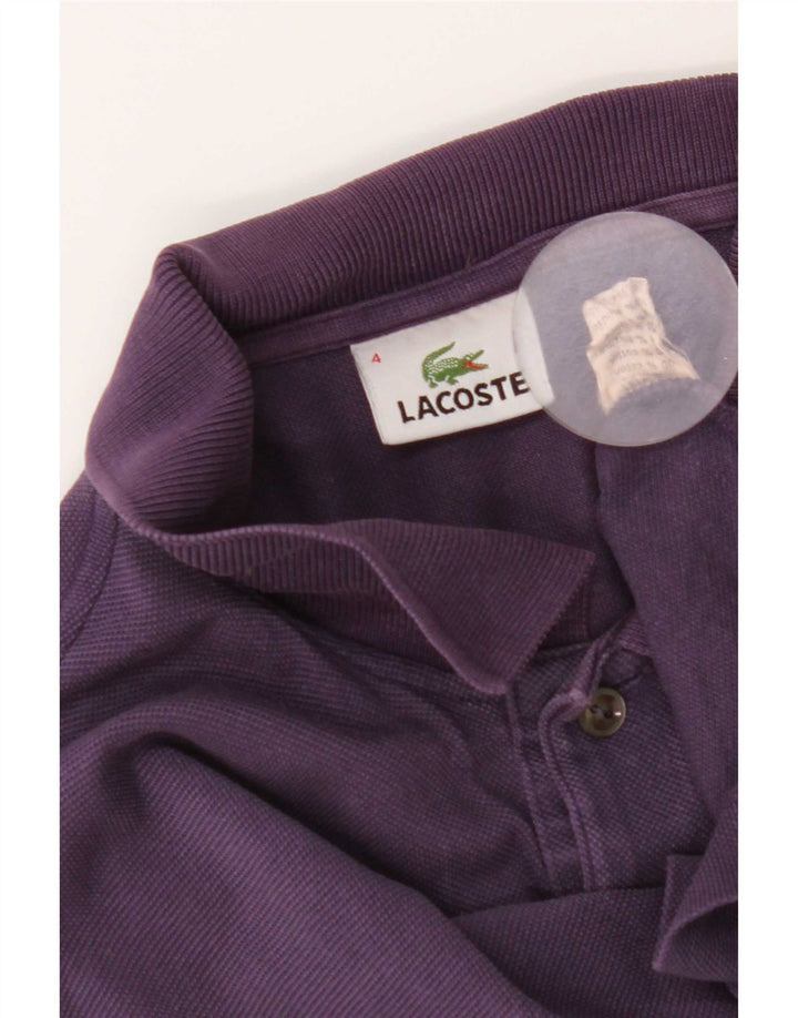 Męska koszulka polo Lacoste, rozmiar 4, średni fiolet, bawełna