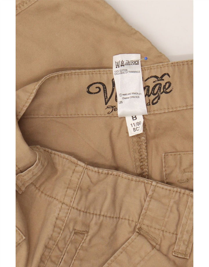 Marks & Spencer Męskie bermudy Blue Harbor Cargo W34, duże, beżowe