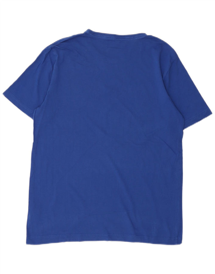 T-shirt męski Puma Top, średni niebieski, bawełniany