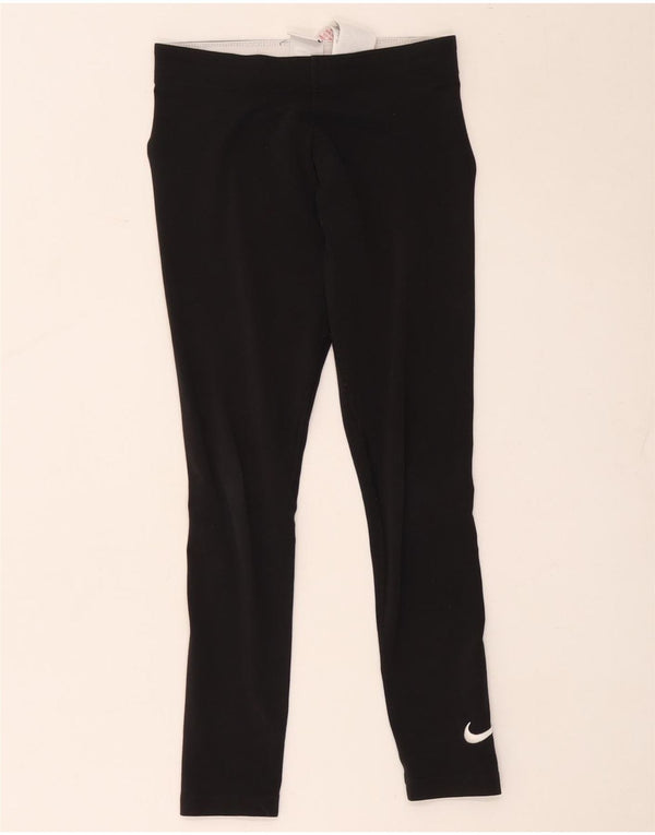 Legginsy dziewczęce Nike 10-11 lat, średnia czarna bawełna