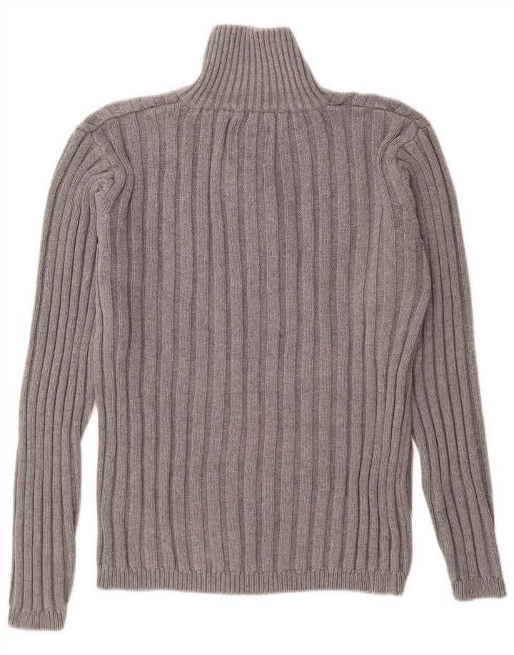 Męski sweter zapinany na guziki Jack & Jones, mały, szary, bawełniany
