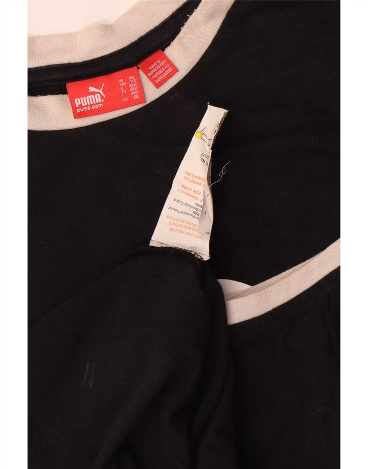 Męska kamizelka Puma z grafiką, 2XL, czarna, bawełniana z blokami kolorów