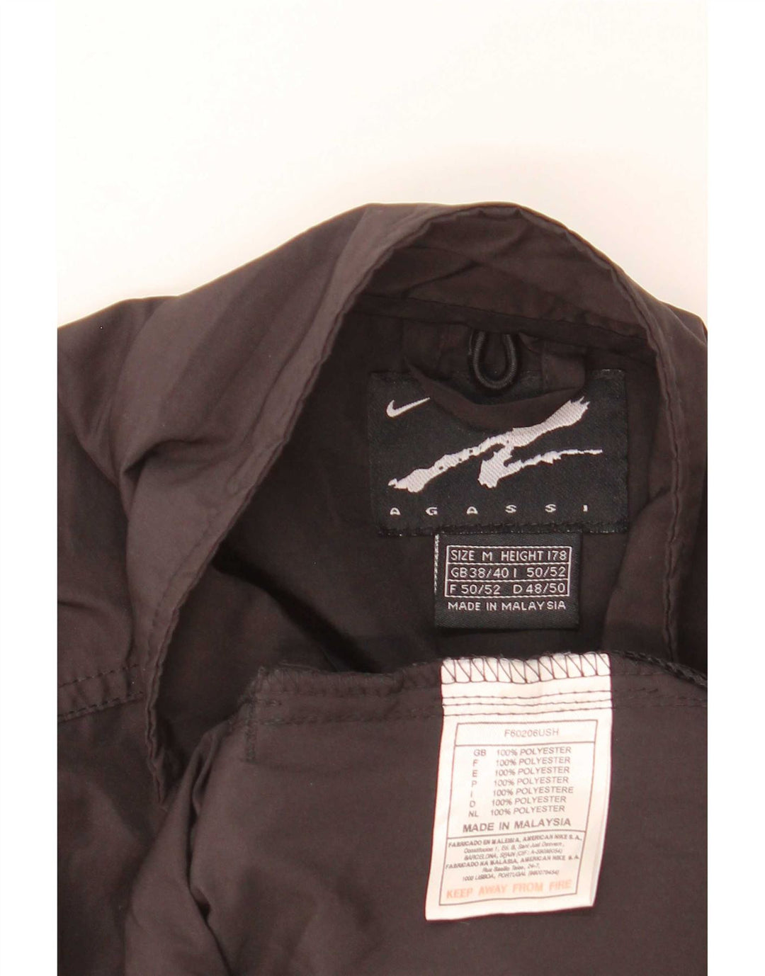 Kurtka męska Nike Andre Agassi, dresowa, UK 38/40, średnia czarna