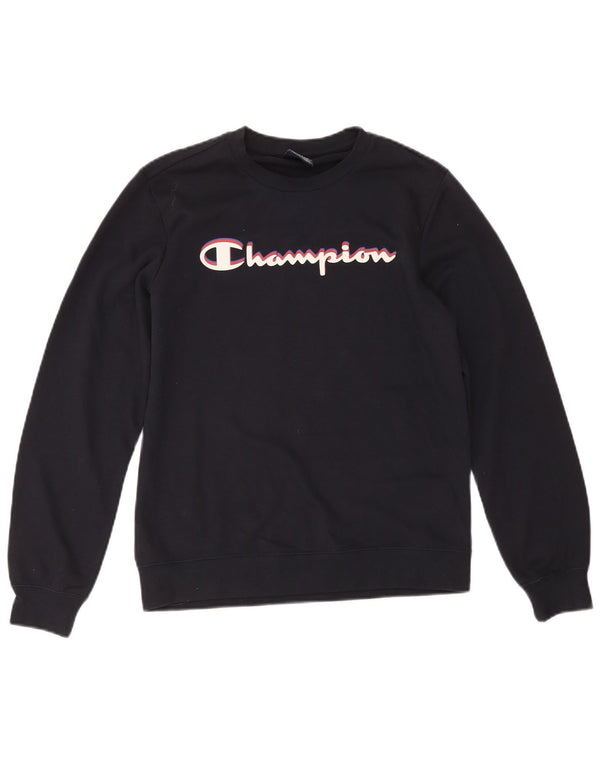 Chłopięca bluza z grafiką Champion, 13-14 lat XL, granatowa, bawełniana