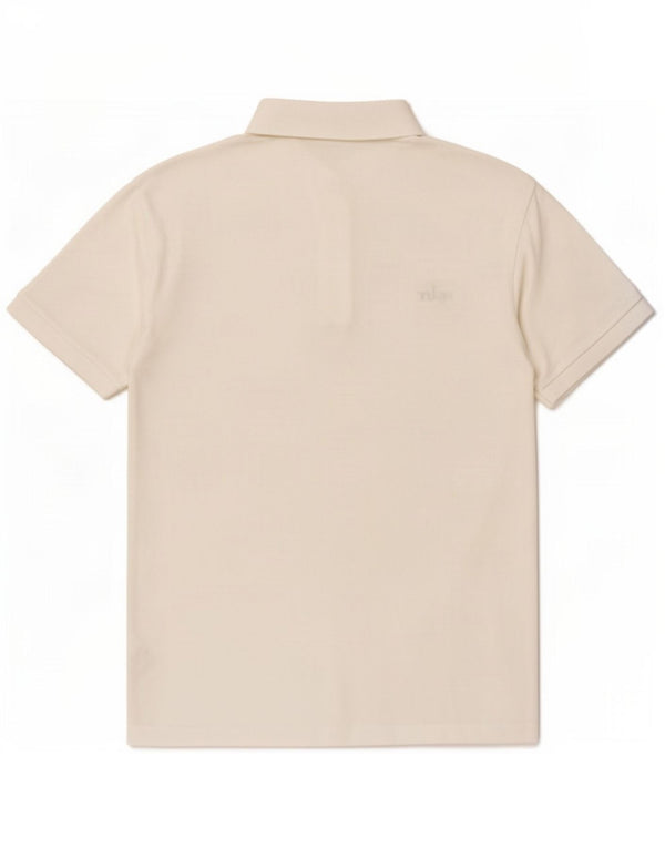 Męska koszulka polo Lacoste Slim Fit, rozmiar 3, mała, biała, bawełniana