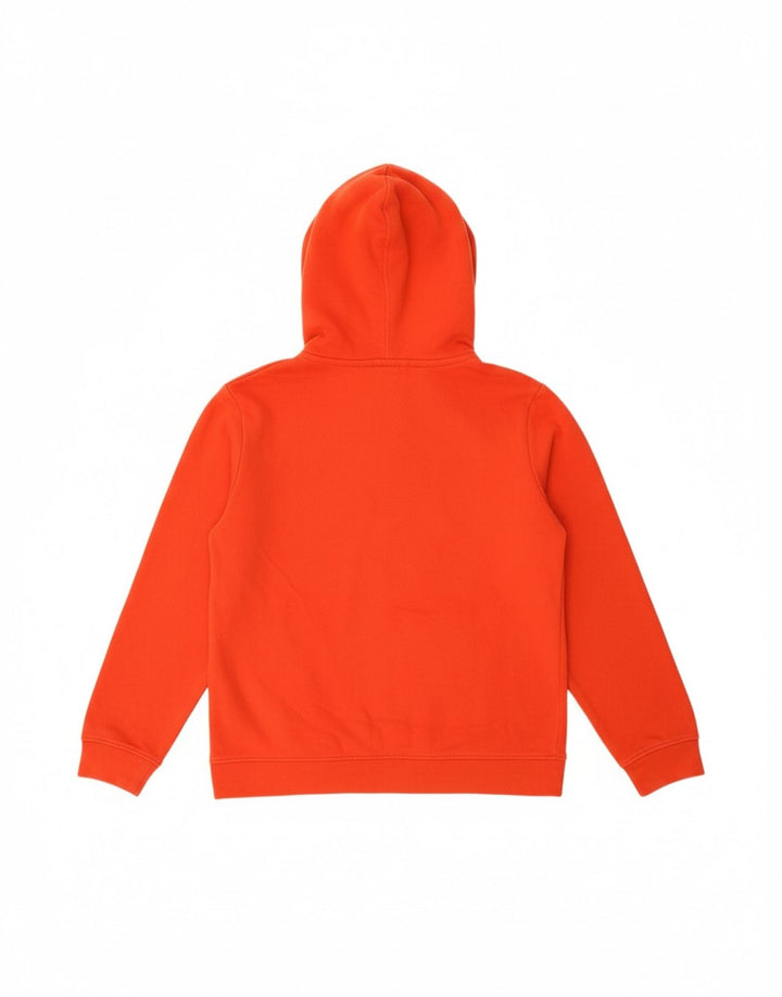 KAPPA Mens Graphic Hoodie Jumper Small Orange Cotton