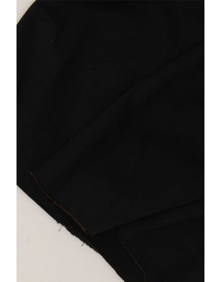 Męskie proste spodnie chino Zara EU 42 Large W32 L32 Czarny poliester