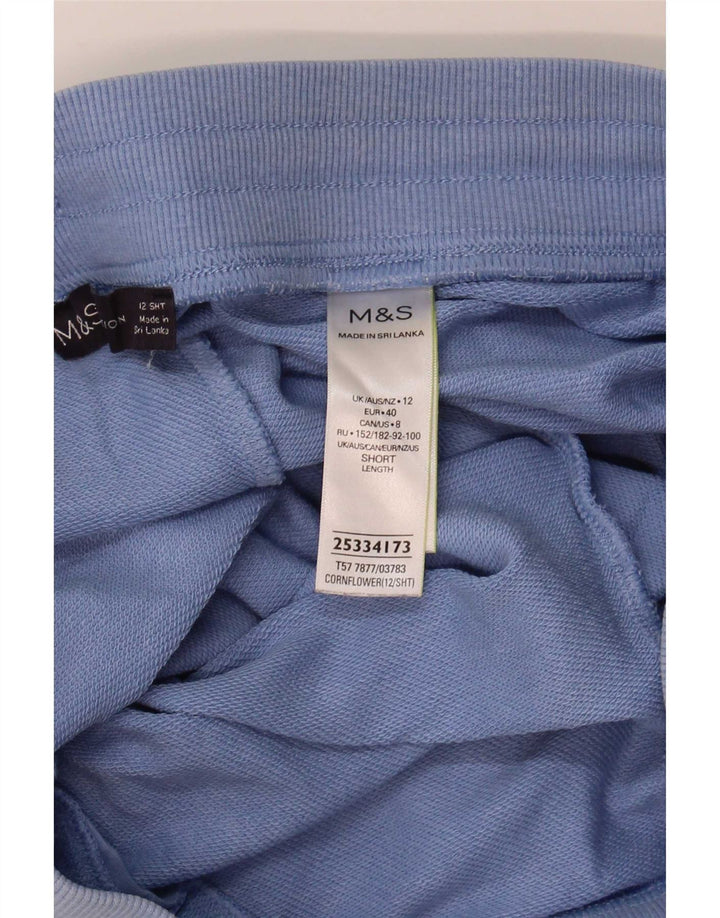 Marks & Spencer Damskie spodnie dresowe Joggers UK 12 Średni niebieski, bawełniany