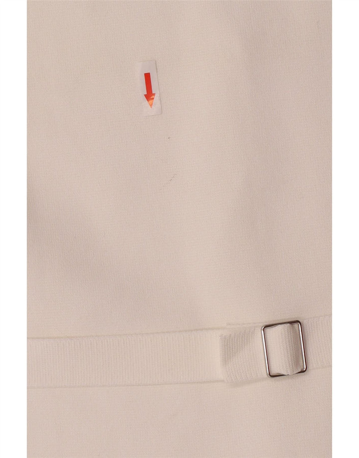 Kamizelka damska Zara UK 18 XL Biała wiskoza